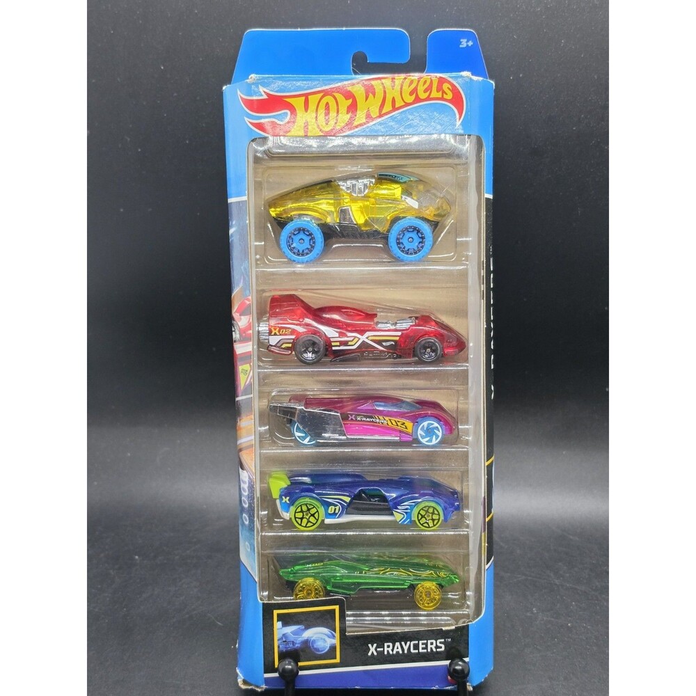 Hot Wheels HLY64 X-RAYCERS 2023 5 Pack New *Box Has Blemishes